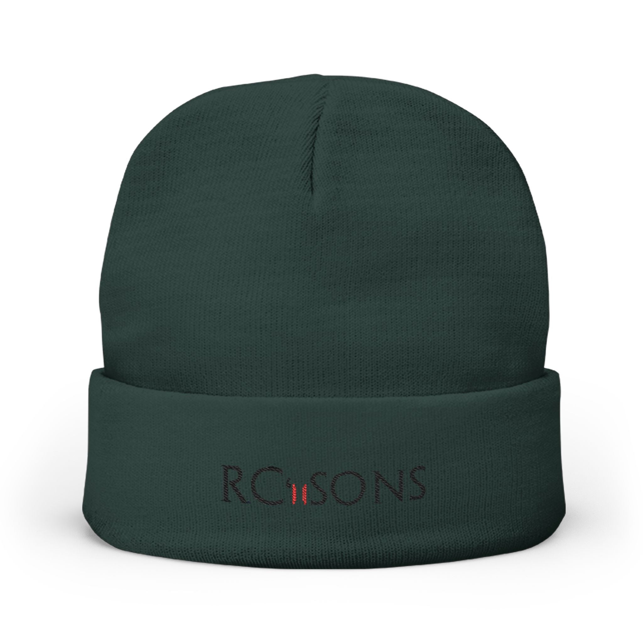 Embroidered RC’nSONS Knit Beanie — Durable Winter Cuffed Hat