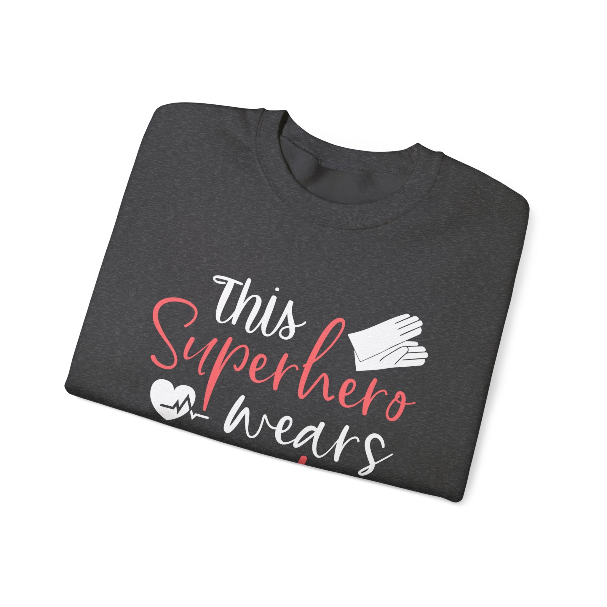 son super-héros porte des gommages Sweat-shirt unisexe 