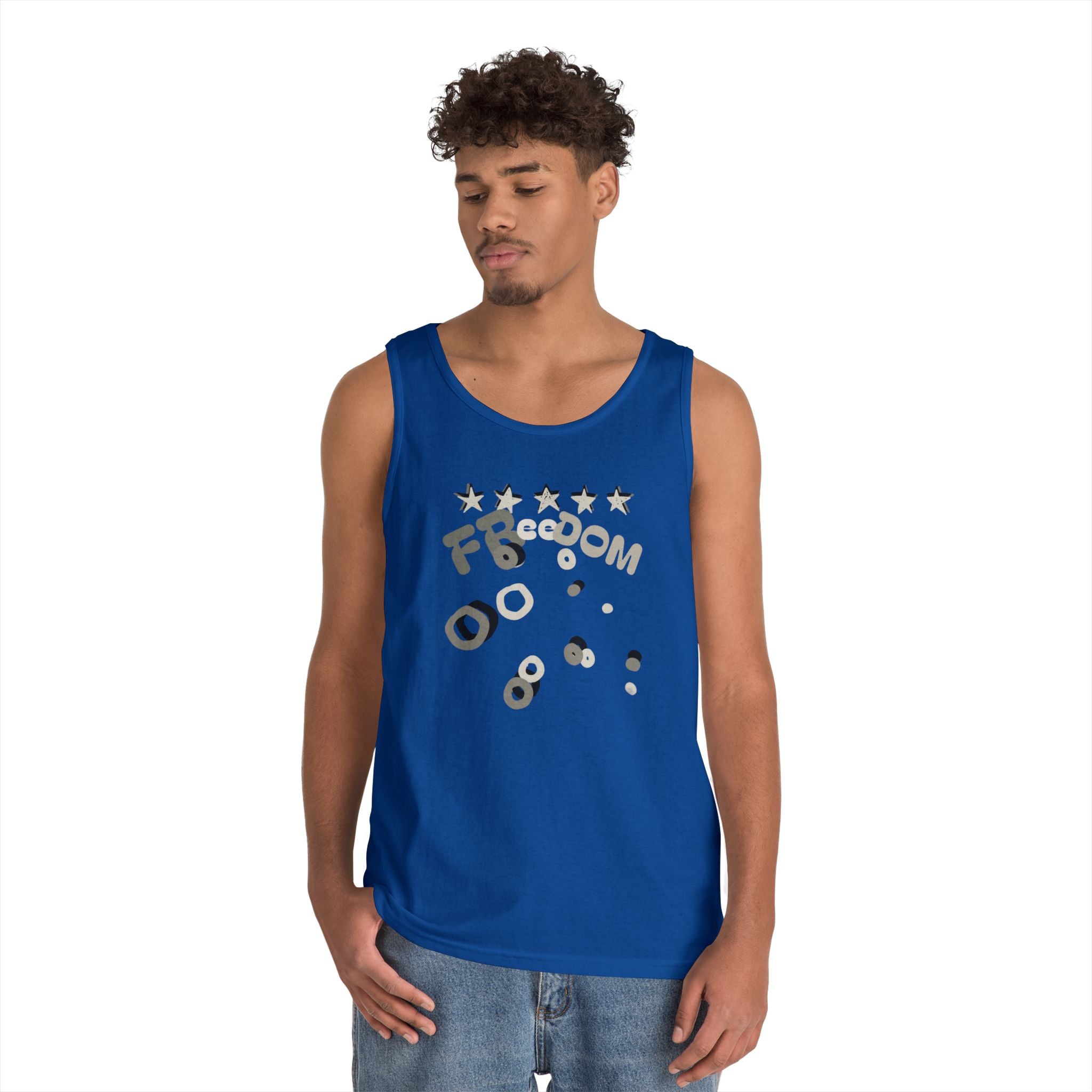 Heavy Cotton Tank Top-Freedom