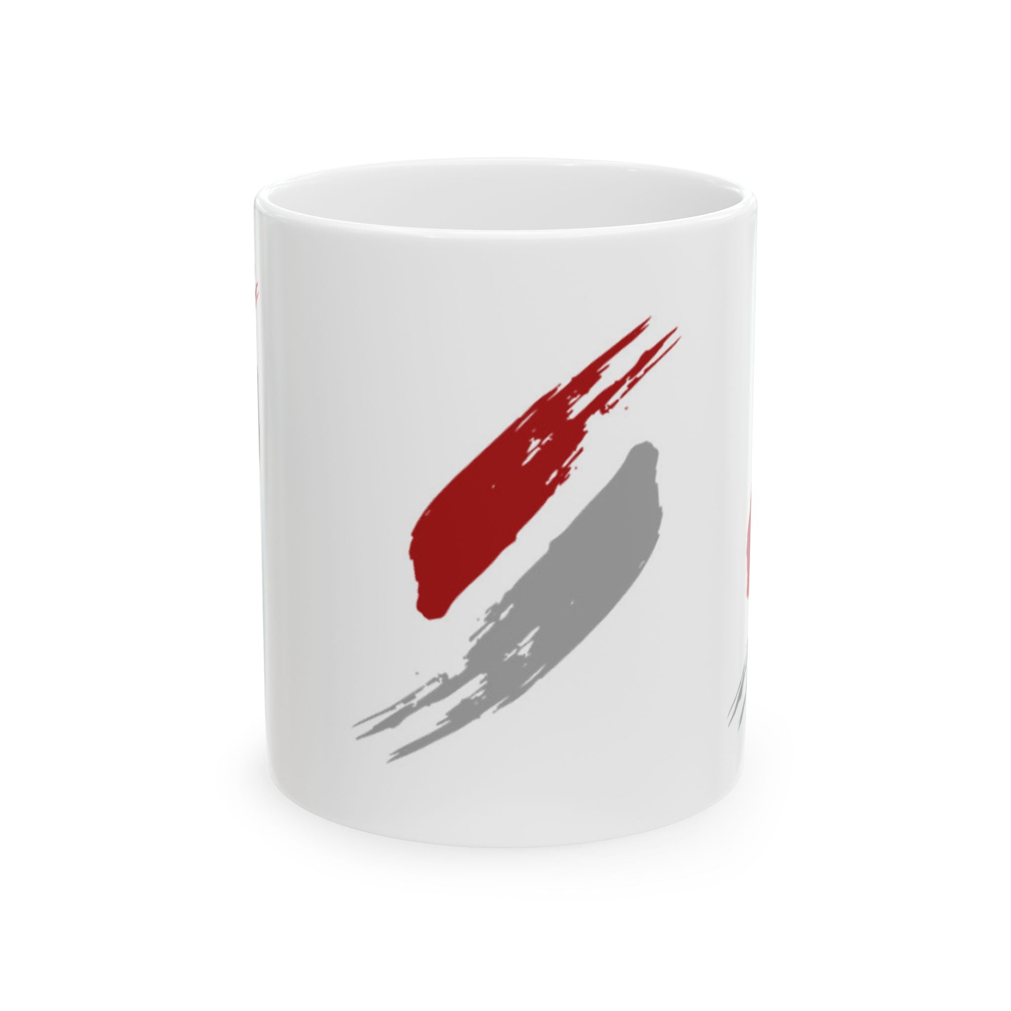 Artistic Brushstroke Ceramic Mug - Coffee Cup, Tea Mug, Handcrafted Gift, Modern Art Decor, Home Kitchen Essentials