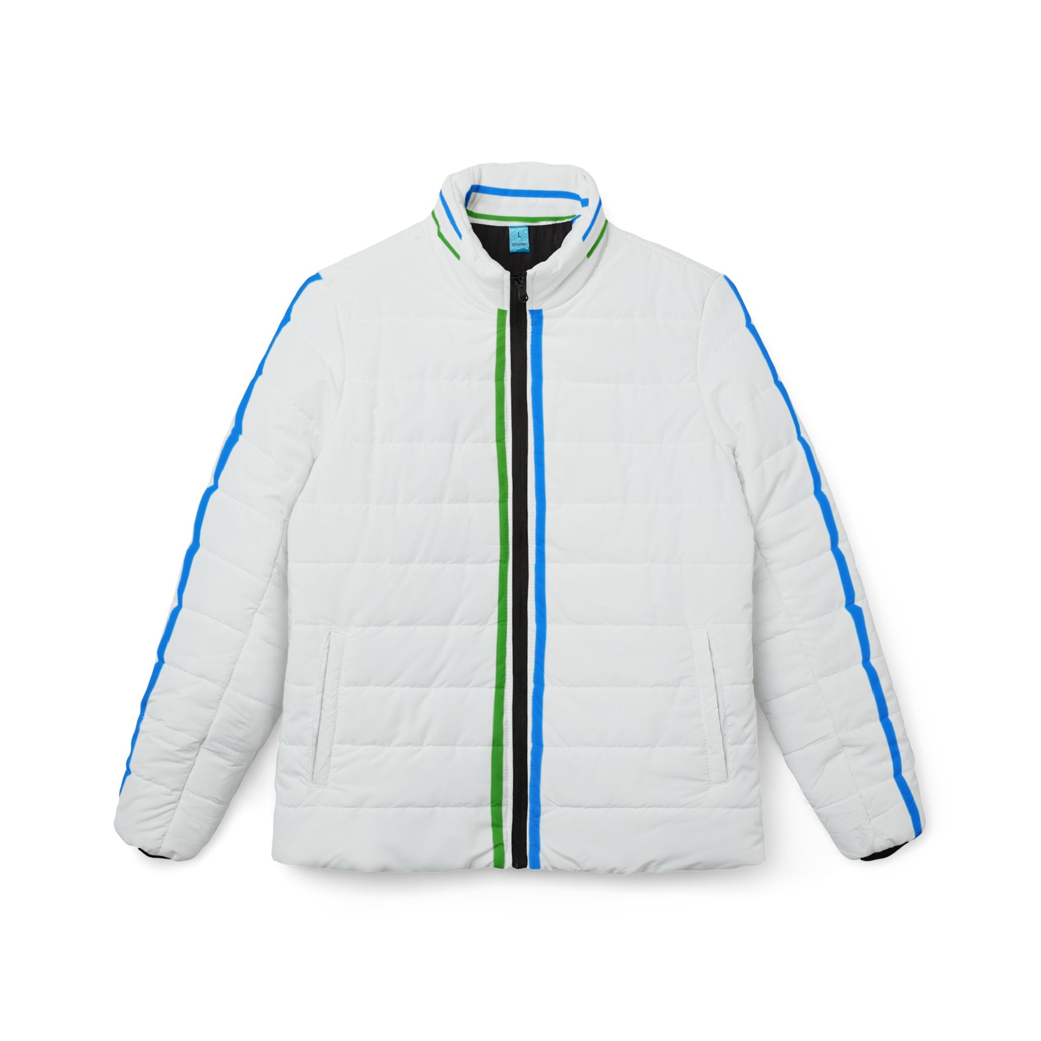 Women’s Puffer Jacket ' Lemon Blue'