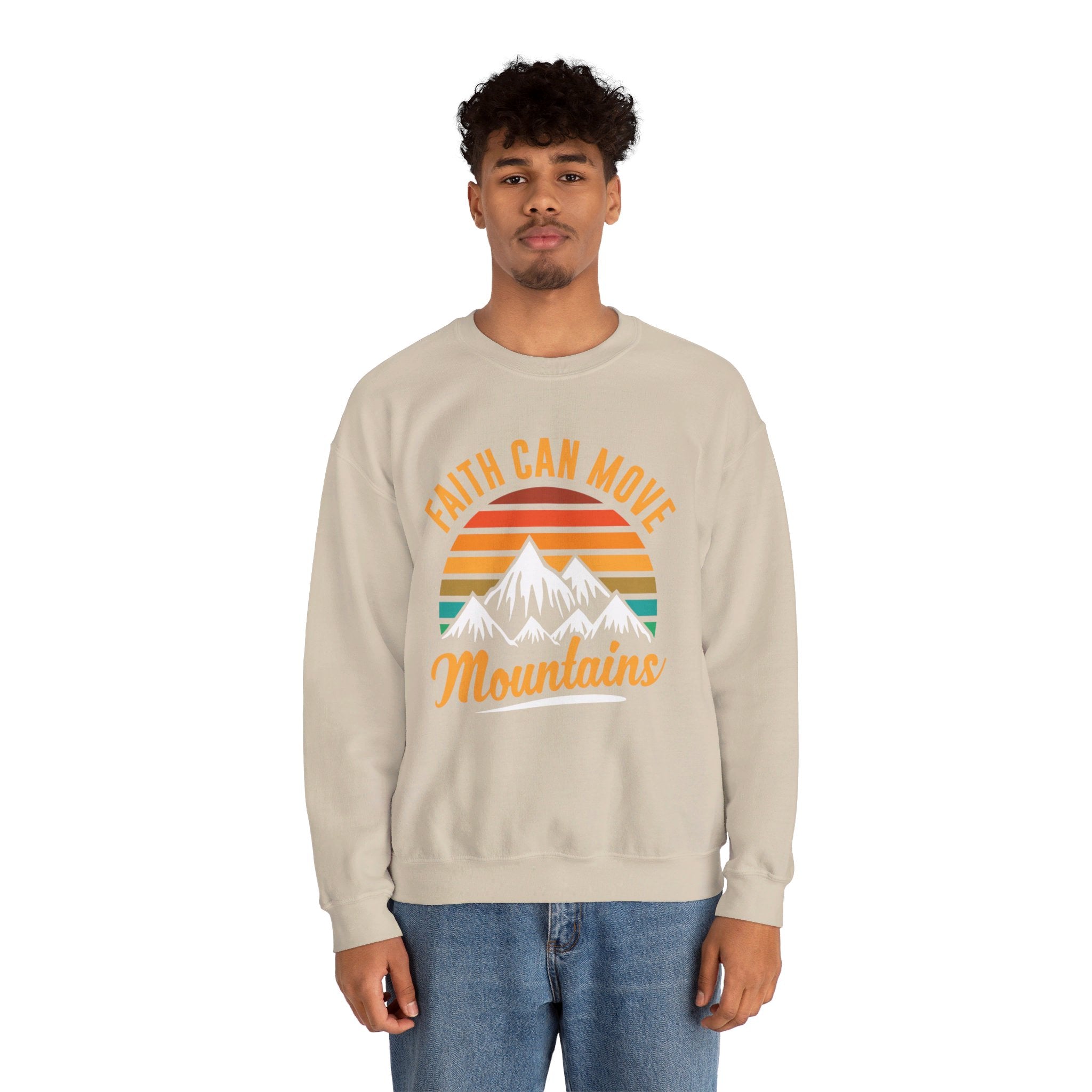 Faith Can Move Mountains Sweat-shirt unisexe 