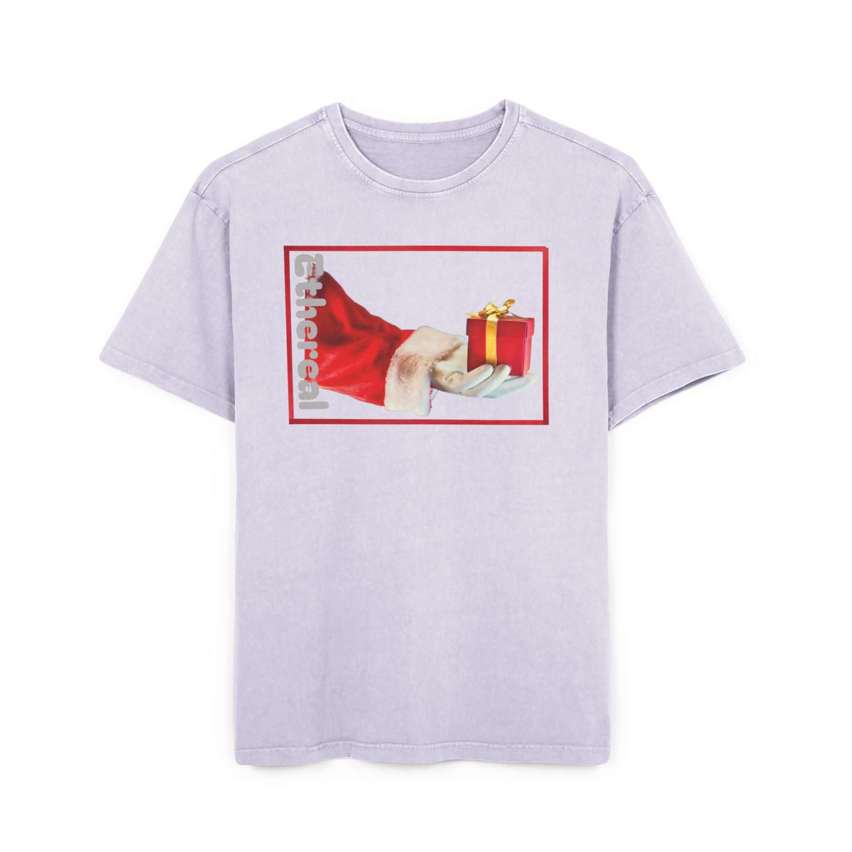 Tee Santa Claus Acid Washed Men's Oversize Heavy