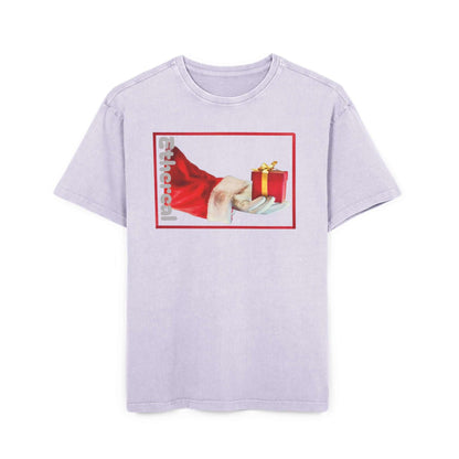 Tee Santa Claus Acid Washed Men's Oversize Heavy