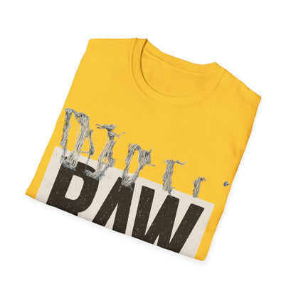 RAW Unisex Softstyle T-Shirt - Casual Graphic Tee for Everyday Wear, Perfect for Gift Giving, Streetwear, Summer Outfits Printify