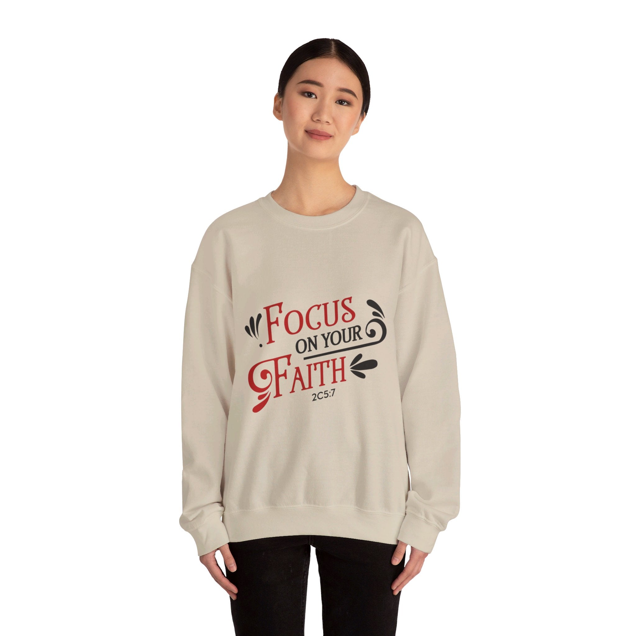 Concentrez-vous sur votre sweat-shirt unisexe foi 