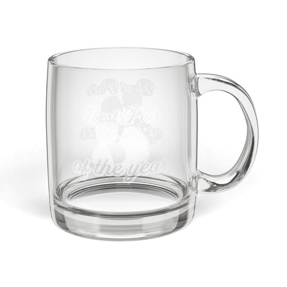 Engraved Glass Coffee Mug — Personalized 12.25oz Gift (Best Papa & Mama)