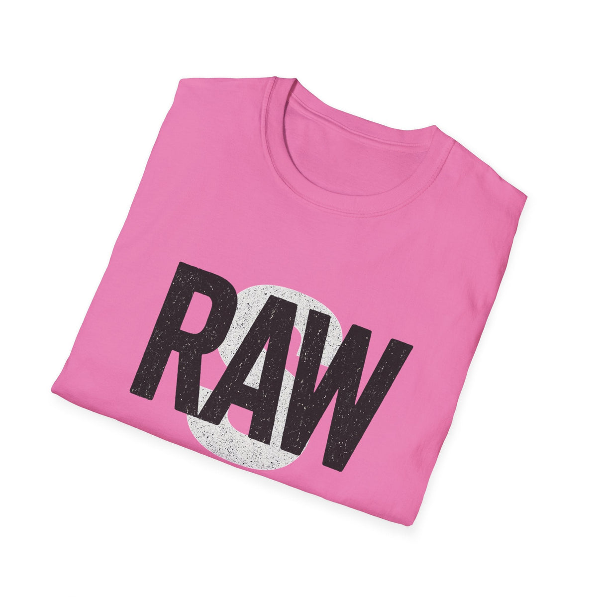 RAW Unisex Softstyle T-Shirt, Casual Graphic Tee, Everyday Wear, Gift for Him or Her, Streetwear Fashion, Summer Essential Printify