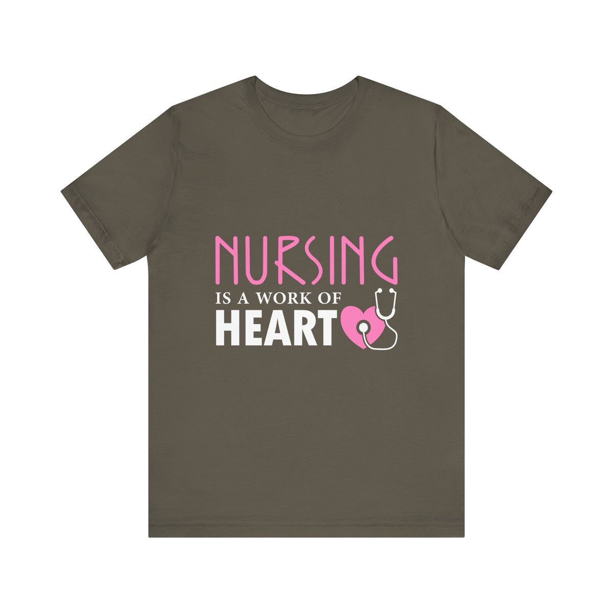 Nursing Is A Work Of Heart Unisex Tee