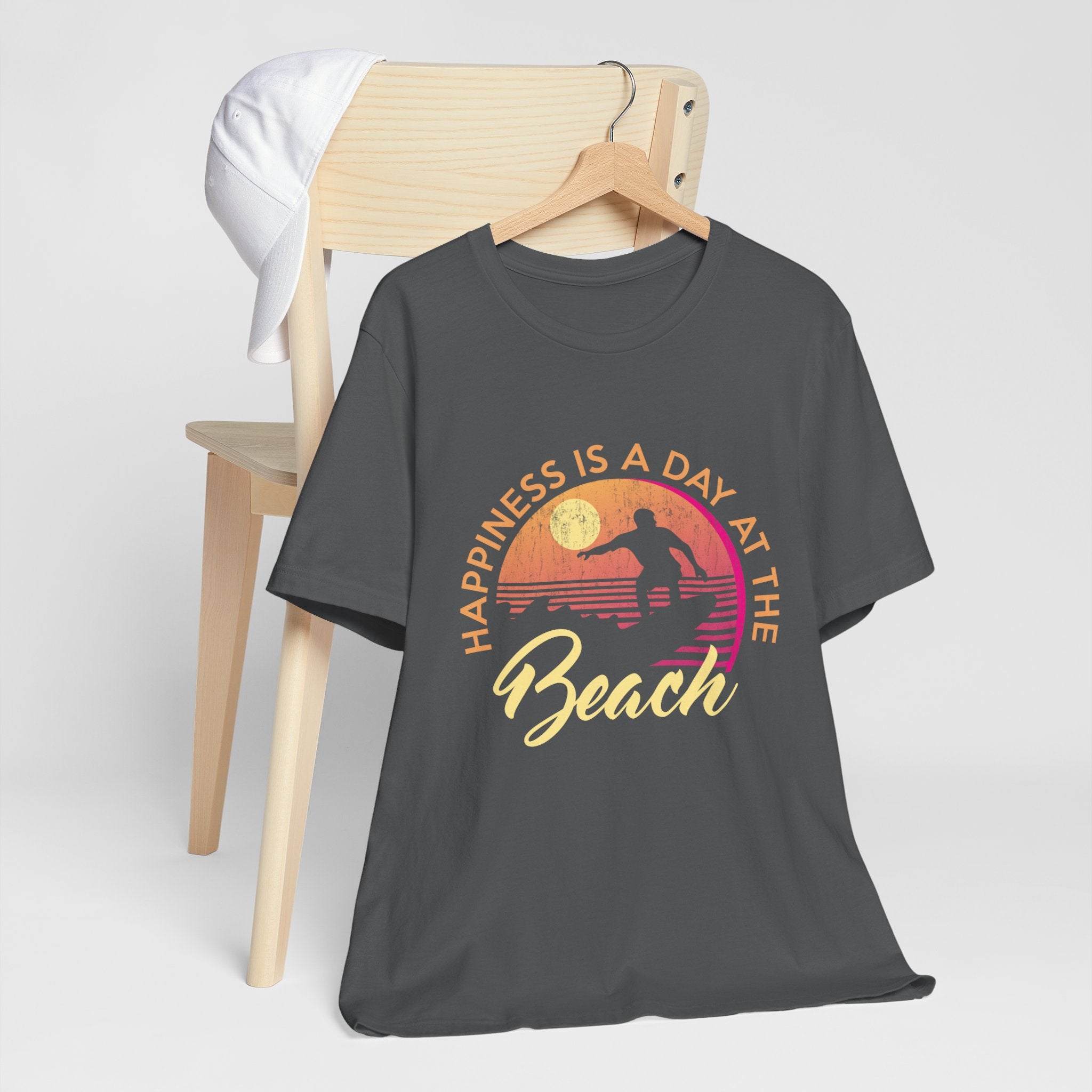 Le bonheur est une journée à la plage Tee unisexe 