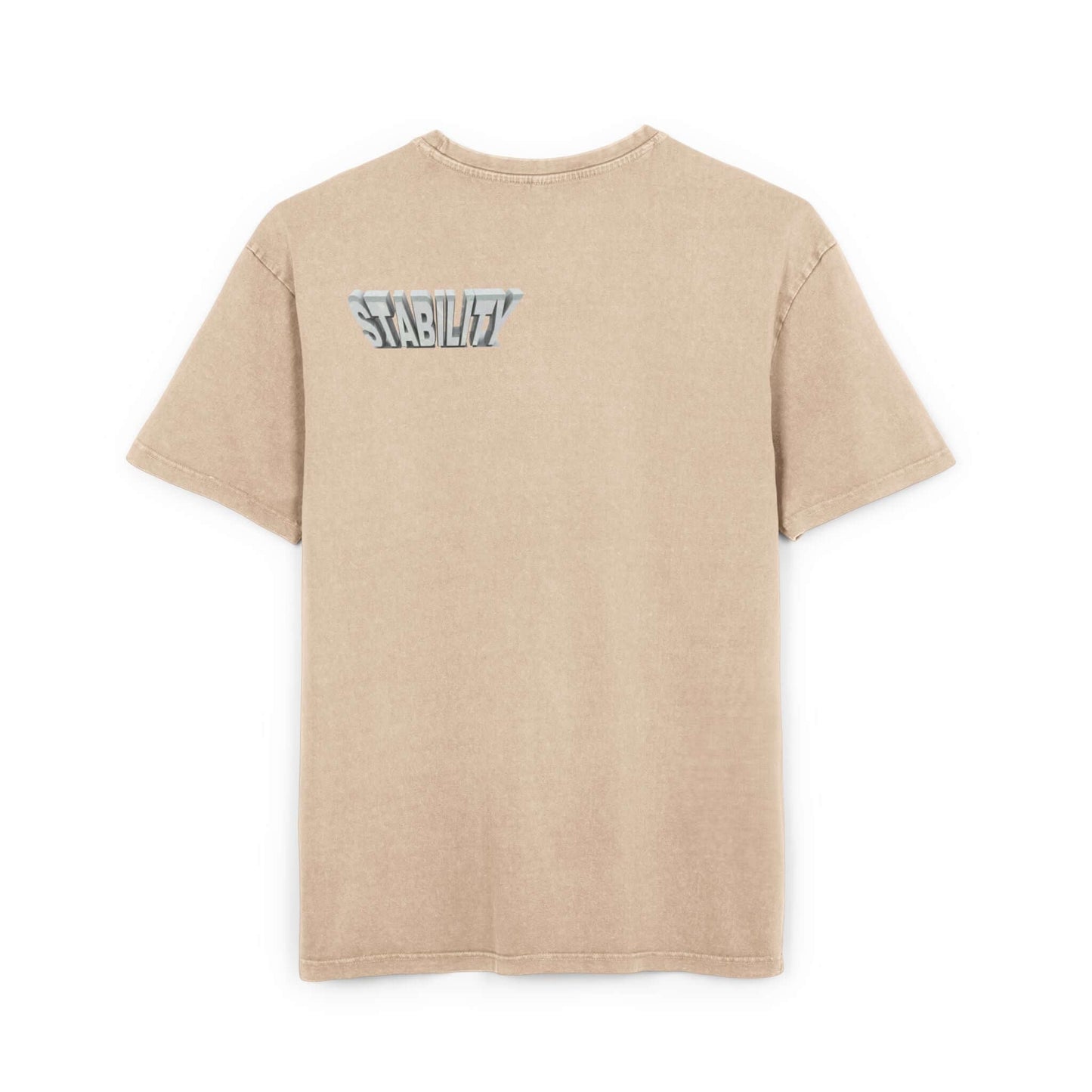 Oversize Tee Stability Acid Washed Men's Shirt