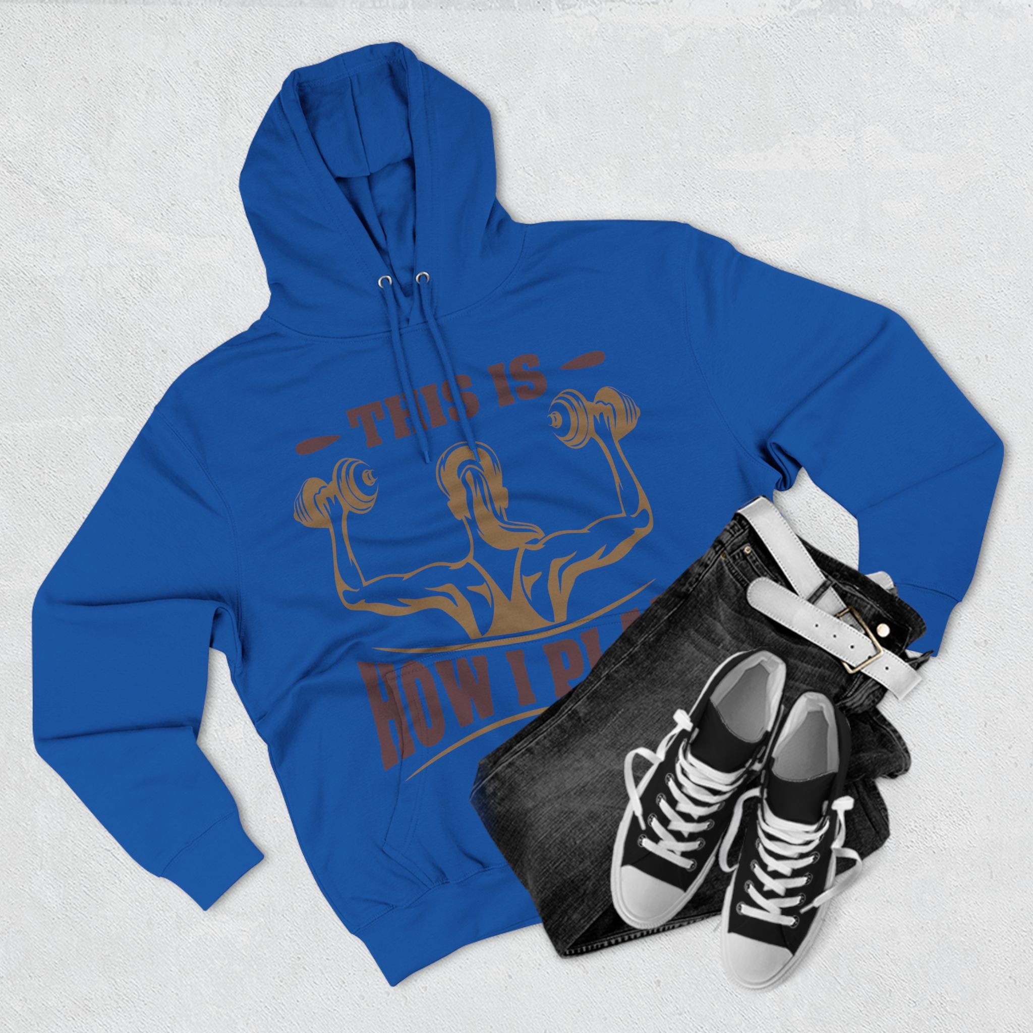 Rcnsons Unisex Three-Panel Fleece 'Play' Hoodie