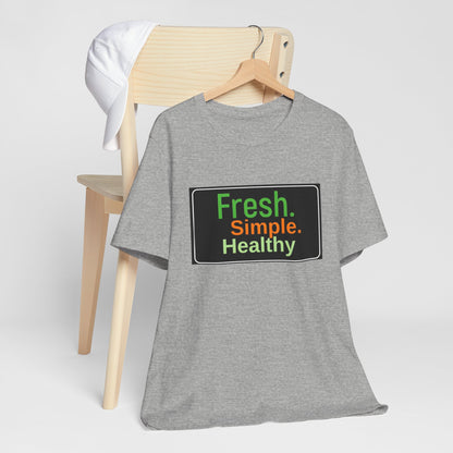 Unisex Fresh Simple Short Sleeve Tee