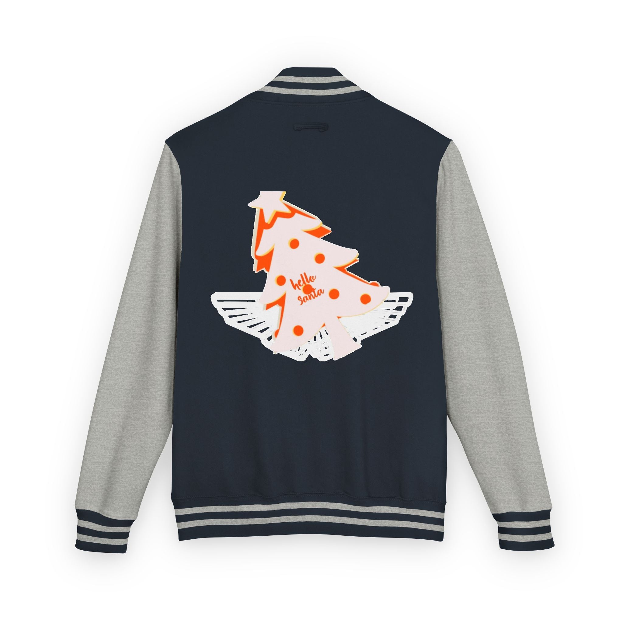 Letterman Jacket - 'hello santa' Design Printify