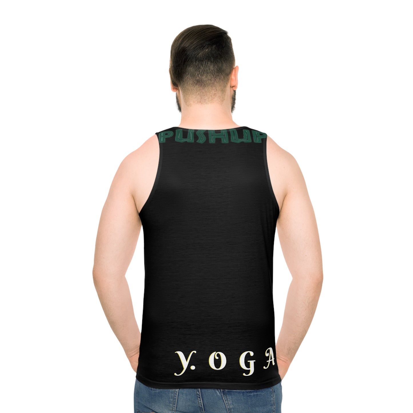 Yoga Pushup Unisex Tank Top - Motivational Fitness Apparel