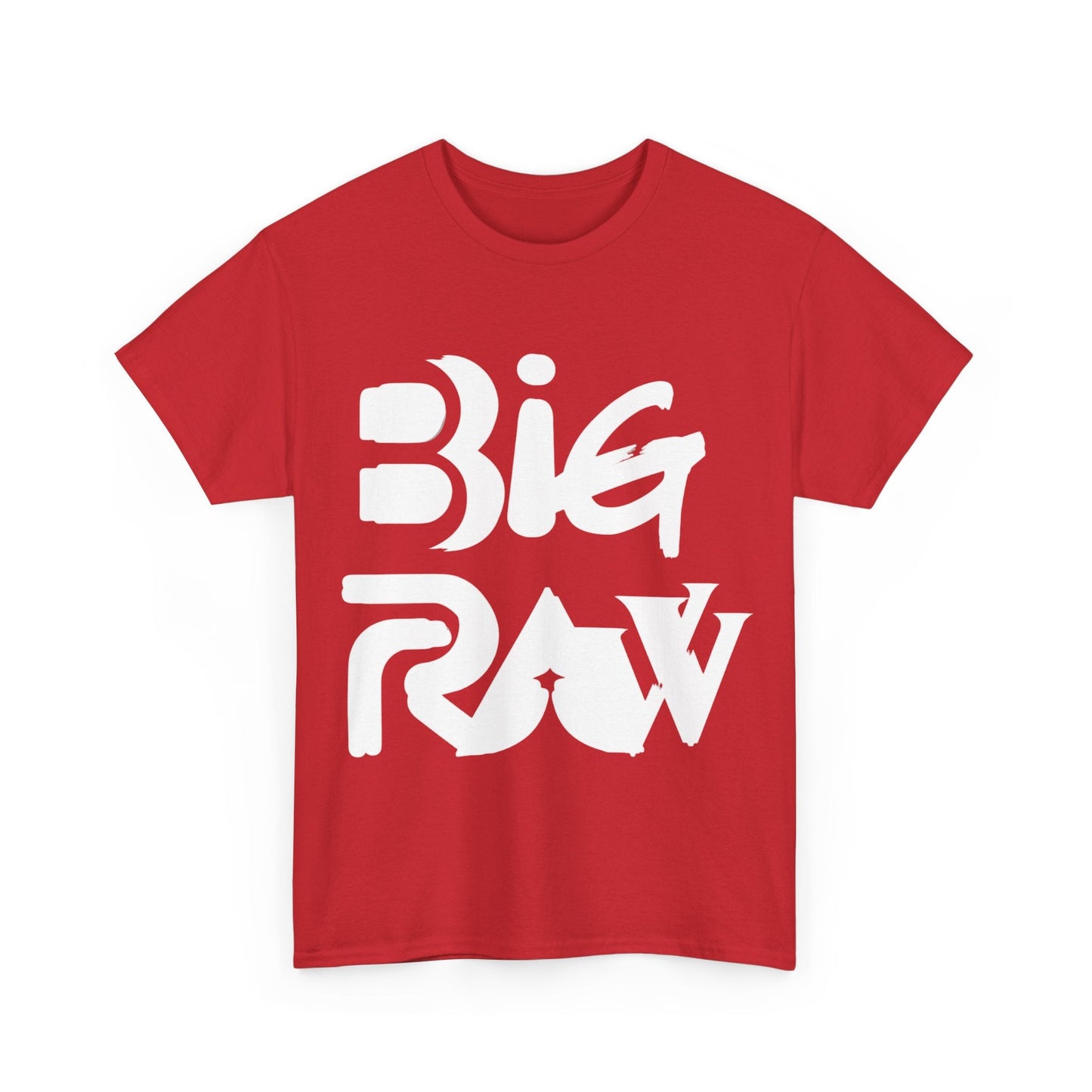 Big Raw Unisex Heavy Cotton Tee, Casual Streetwear Shirt, Gift for Him or Her, Everyday Fashion, Graphic Tee, Trendy Apparel Printify