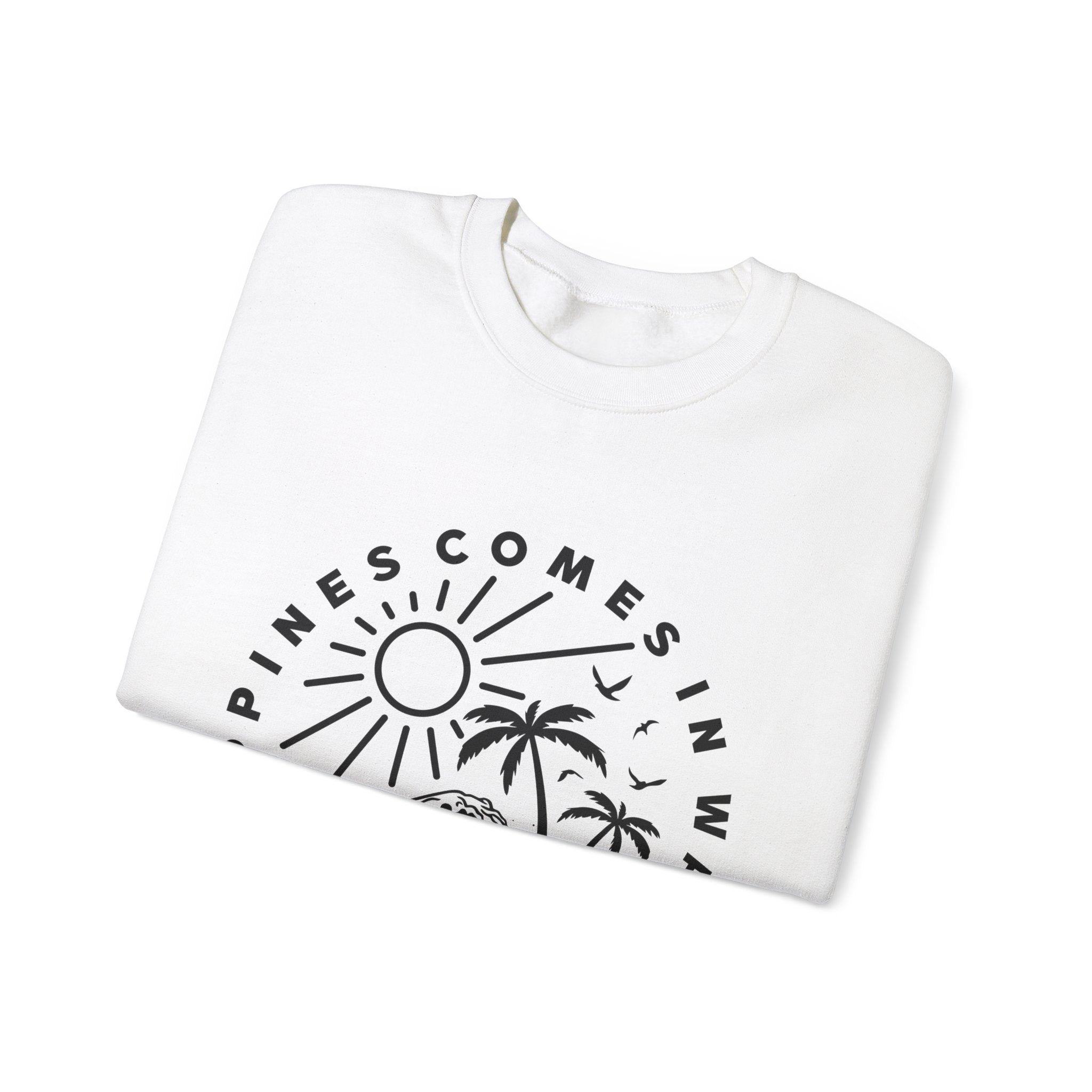 Le bonheur vient par vagues Sweatshirt 