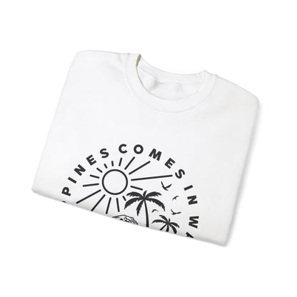 Le bonheur vient par vagues Sweatshirt 