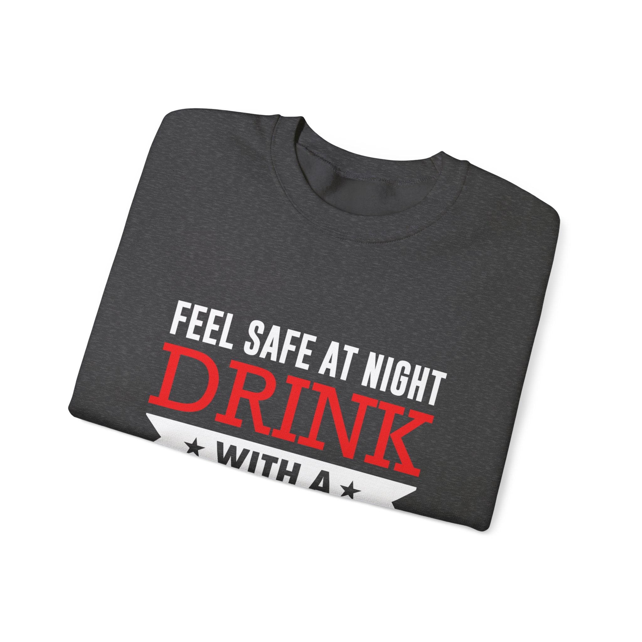 Sentez-vous en sécurité la nuit, buvez un sweat-shirt unisexe 