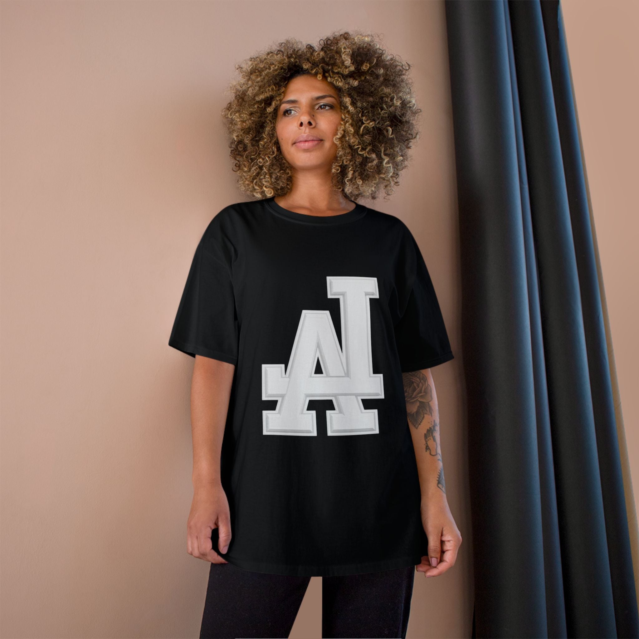 LA Letterman T-Shirt — Vintage Los Angeles Monogram Tee
