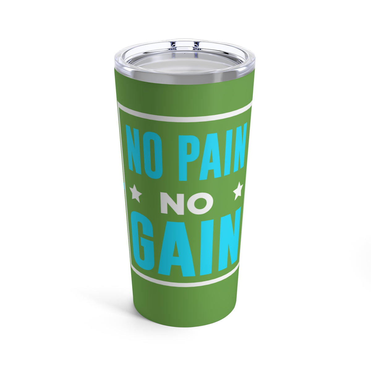 20oz Tumbler No Pain No Gain - Motivational Fitness Drinkware