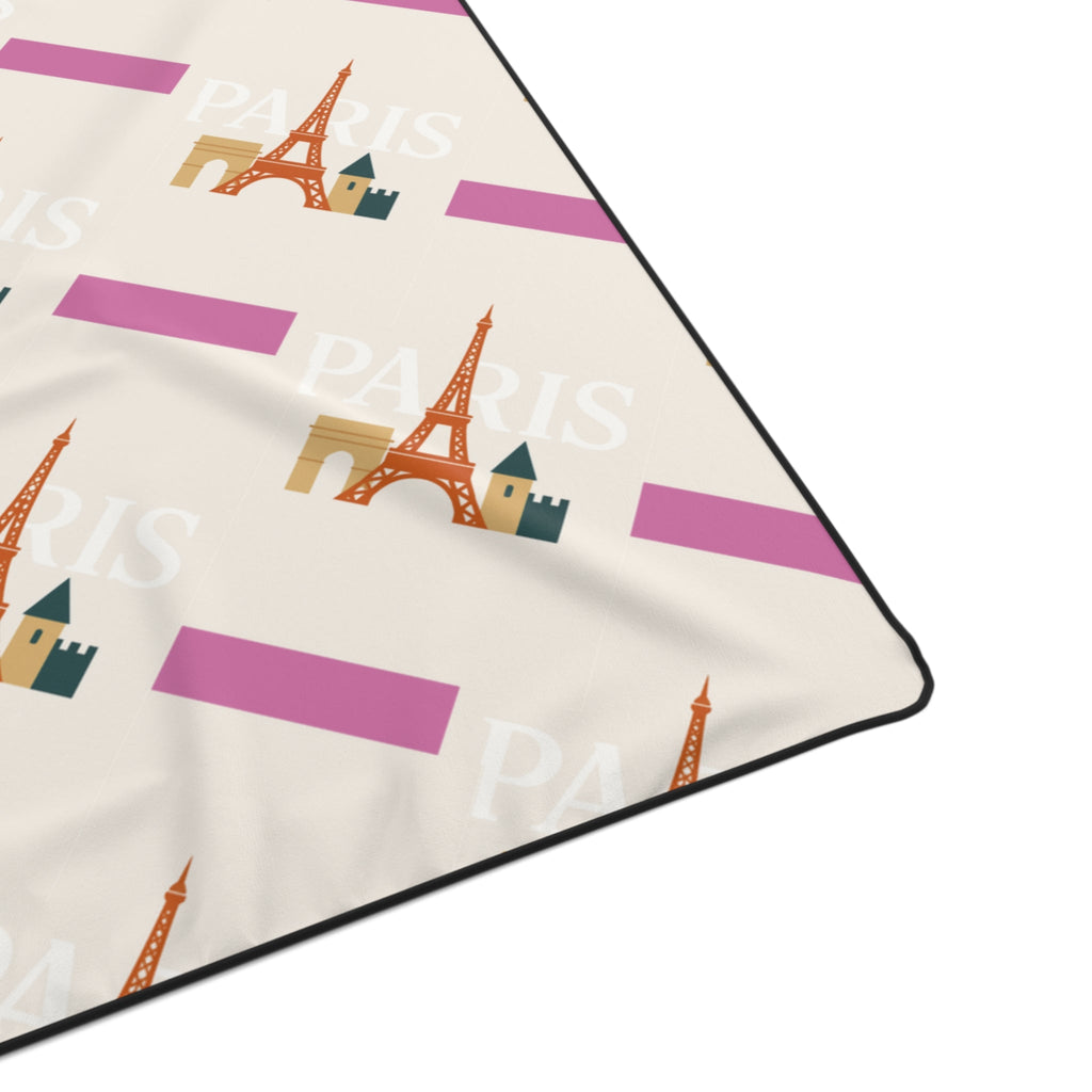 Cozy Parisian Blanket, Soft Throw Blanket for Home Decor, Eiffel Tower Blanket, Gift for Travelers, Cute Blanket for Couples Printify