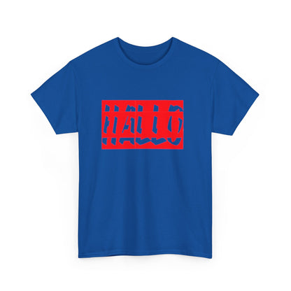 Bold "HALLO" Unisex Heavy Cotton Tee - Casual Style for Everyday Wear