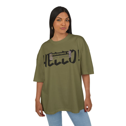 Hello! Persistence is the New Norma Unisex Box Tee Printify