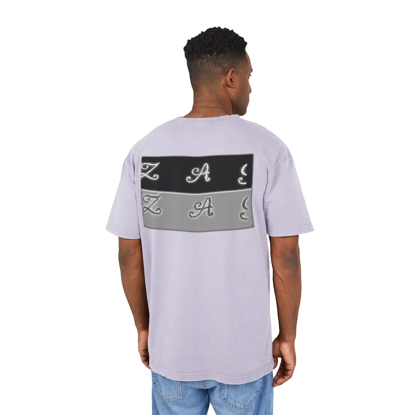 Oversize Tee - Zagzag Acid Washed Design