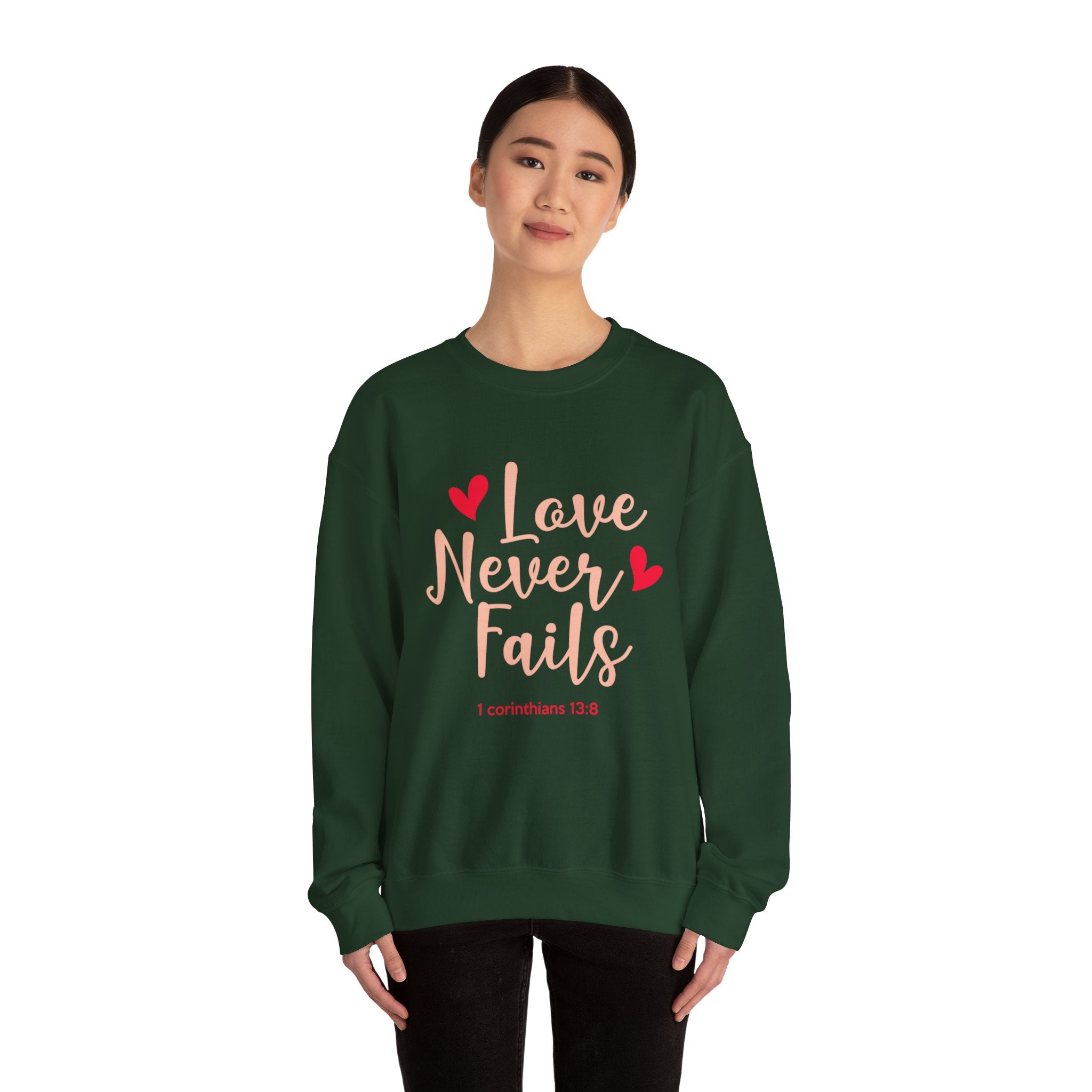 L’amour n’échoue jamais Sweatshirt unisexe 