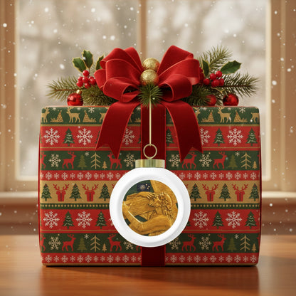 Christmas Ball Ornament - Happy Holidays Printify
