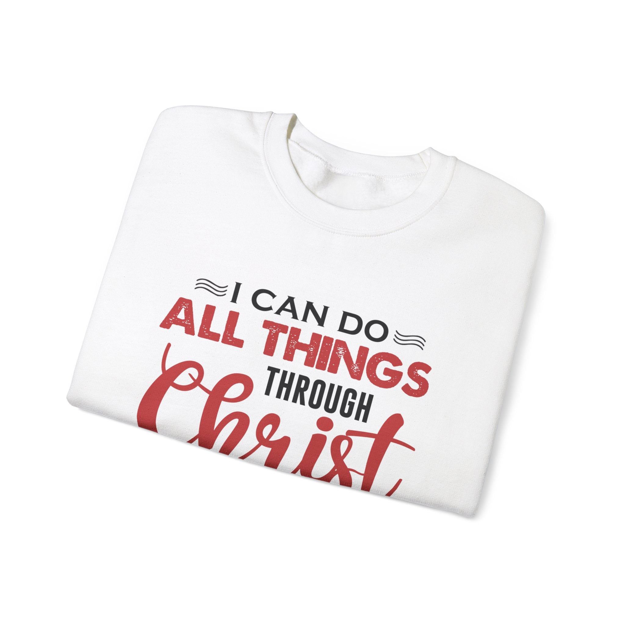 Je peux tout faire à travers le Christ Sweat-shirt unisexe 