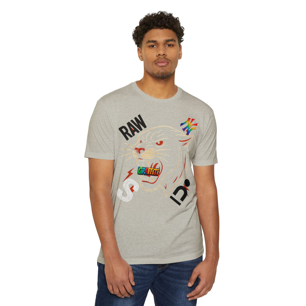 Urban Graffiti Panther T-Shirt | Cool Graphic Tee, Streetwear, Unisex Fashion, Casual Wear, Graphic T-shirt Printify