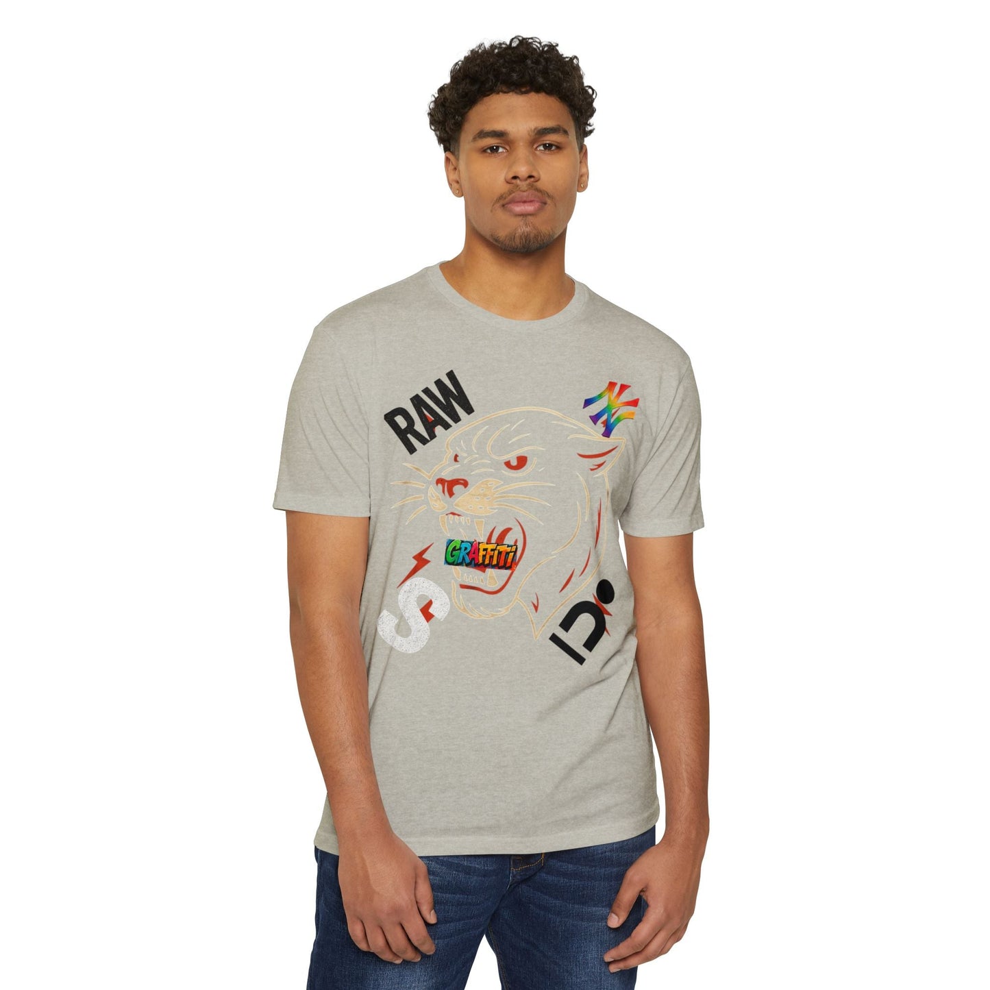 Urban Graffiti Panther T-Shirt | Cool Graphic Tee, Streetwear, Unisex Fashion, Casual Wear, Graphic T-shirt Printify