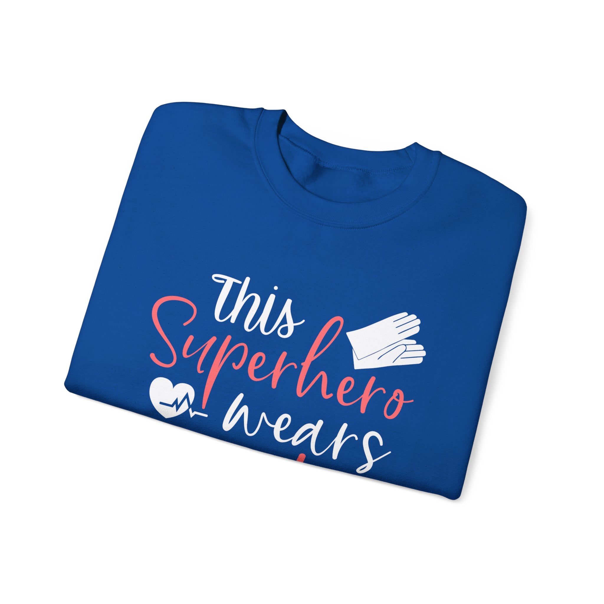 son super-héros porte des gommages Sweat-shirt unisexe 