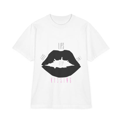 Unisex Graphic T-Shirt, Kiss Print Tee, Trendy Streetwear, Gift for Her, Casual Wear, Summer Style, Statement Shirt Printify