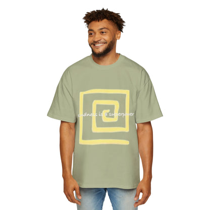 Oversized Tee - Kindness is a Super Power Graphic Design Shirt for Men Printify