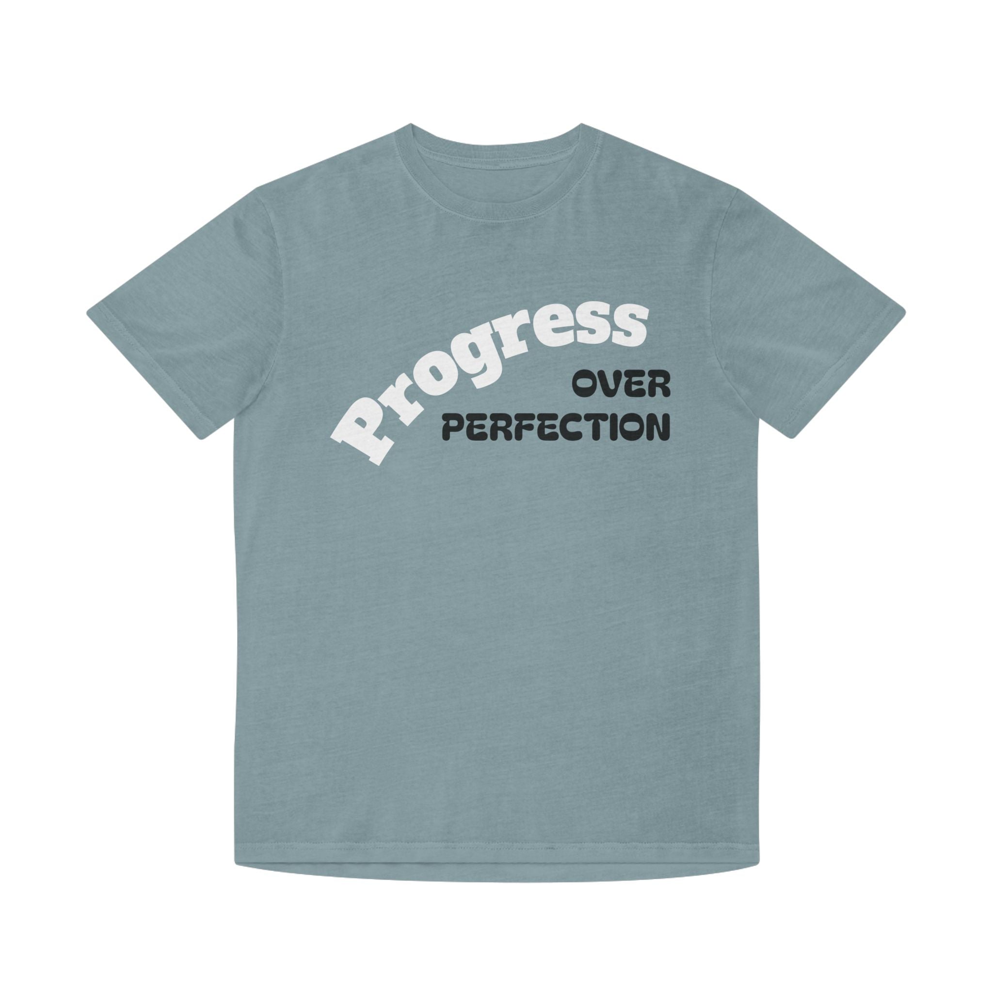 Unisex Faded Shirt - Embrace Progress Over Perfection, Casual Tee, Motivational Apparel, Gift for Growth Mindset, Everyday Wear, [...]