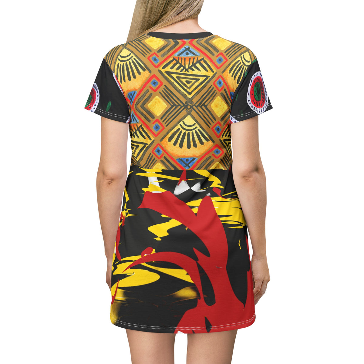 T-Shirt Dress Tropical Beach (AOP)