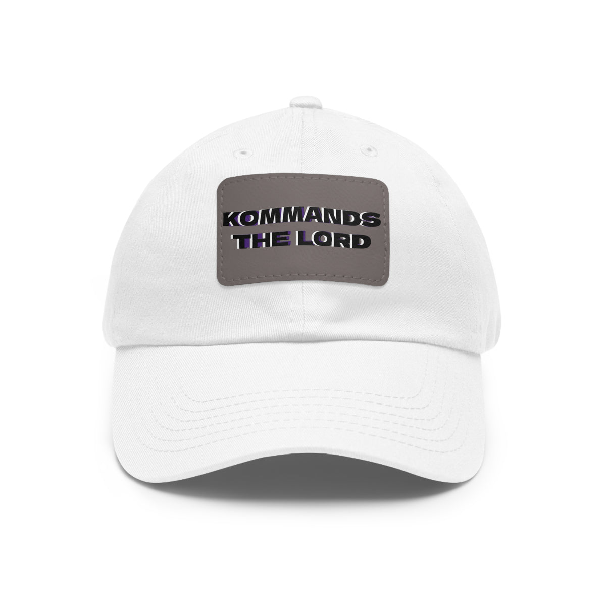 Dad Hat - Kommands The Lord Leather Patch Cap