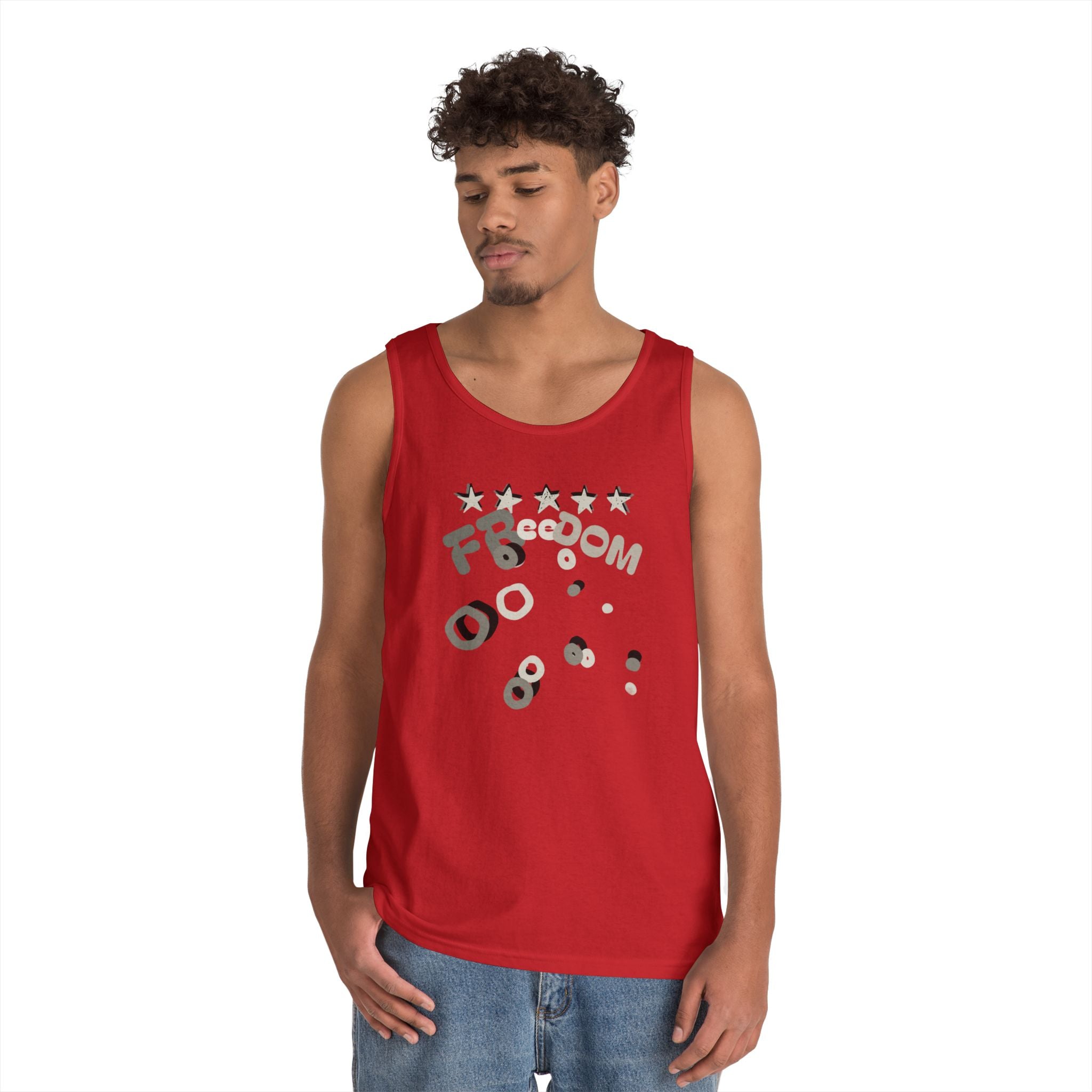 Heavy Cotton Tank Top-Freedom