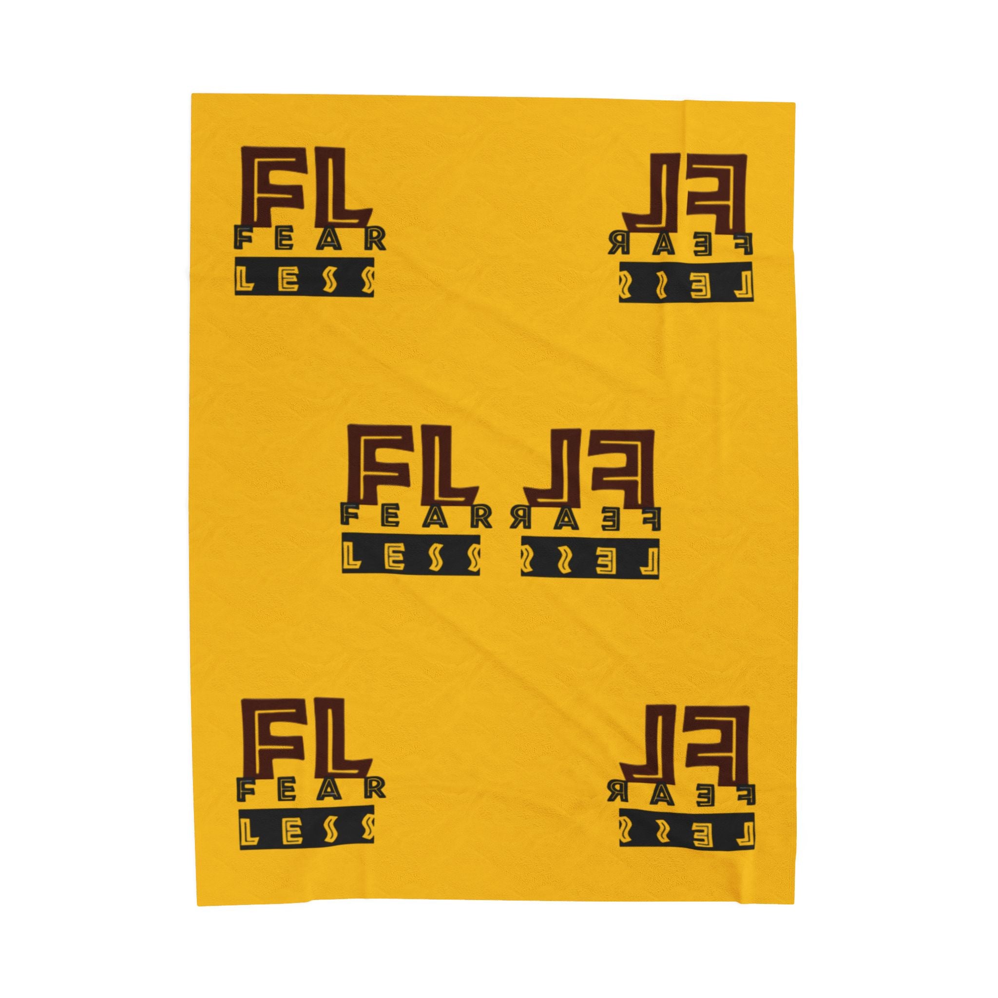 Fearless Velveteen Plush Blanket - Cozy and Inspirational Throw for Home Décor
