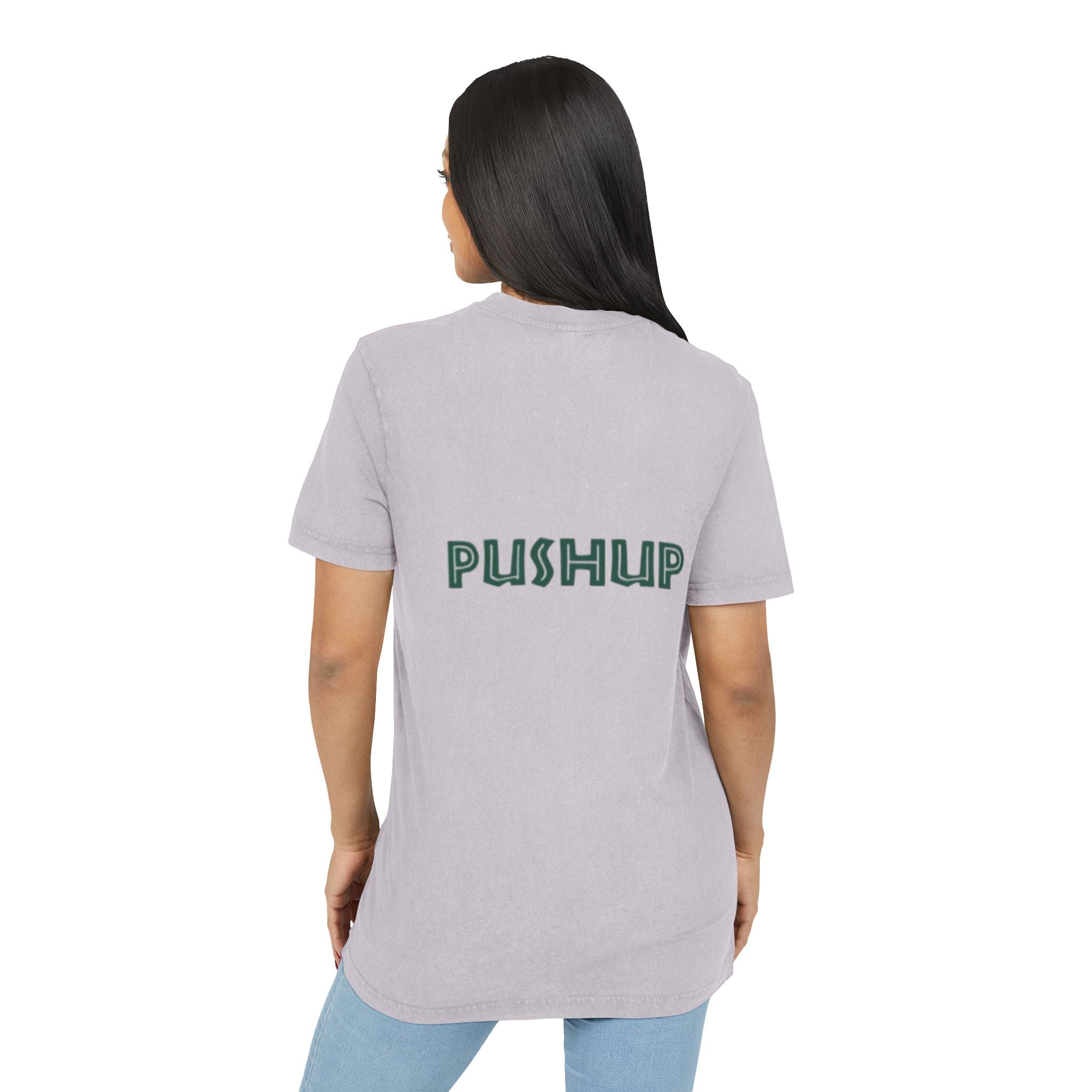 Acid Washed Pushup Tee - Unisex Vintage Style T-Shirt