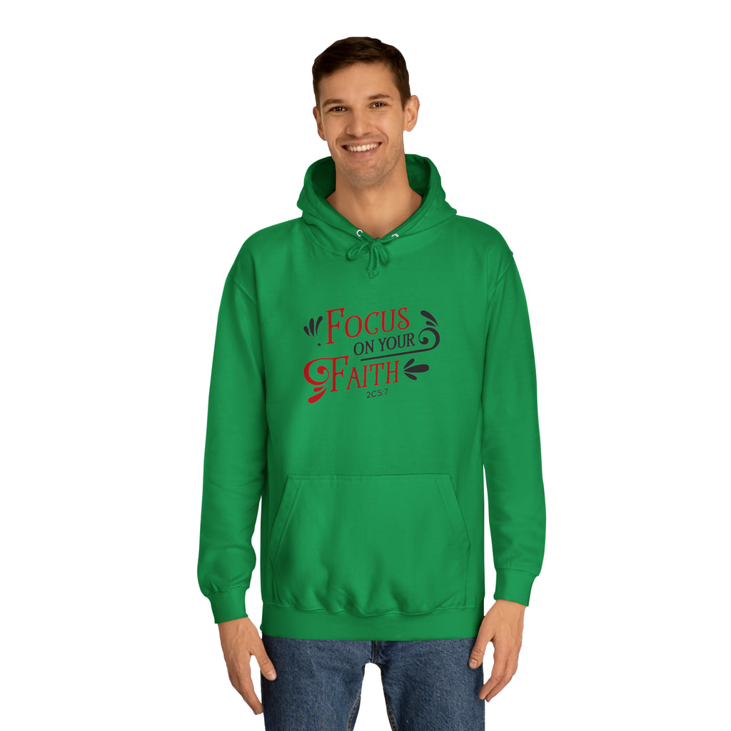 Concentrez-vous sur votre sweat à capuche unisexe foi 