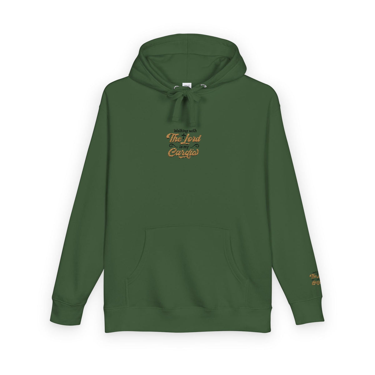 Religious Fleece Hoodie - Walking with the Lord Printify