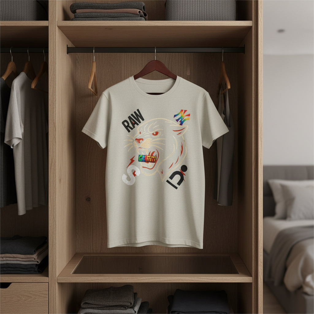 Urban Graffiti Panther T-Shirt | Cool Graphic Tee, Streetwear, Unisex Fashion, Casual Wear, Graphic T-shirt Printify