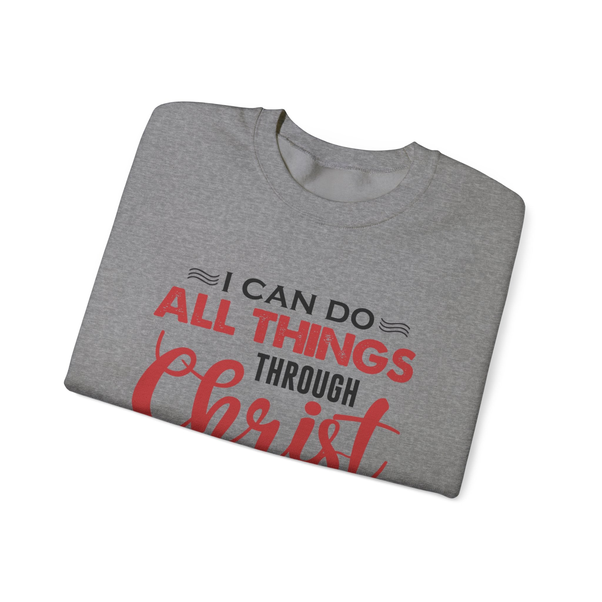 Je peux tout faire à travers le Christ Sweat-shirt unisexe 