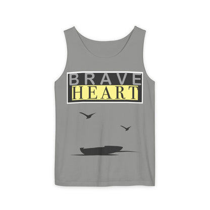 Brave Heart Tank Top | Unisex Garment-Dyed Tee