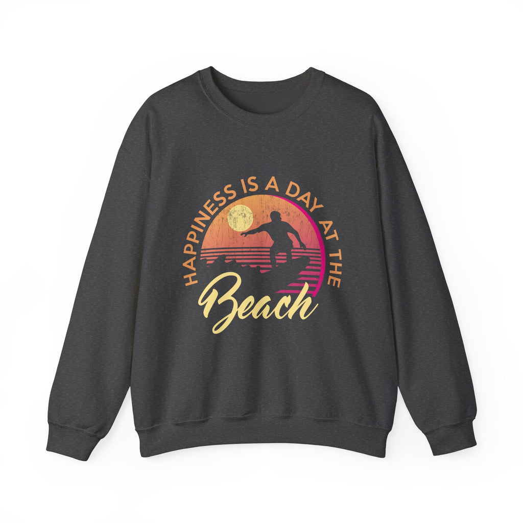 Le bonheur est une journée à la plage Sweat-shirt unisexe 