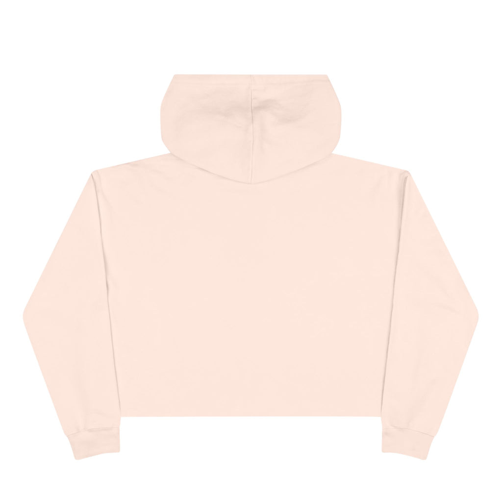 Snowflake Crop Hoodie - ' I'm with Him Let it Snow' design